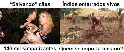 Os ‘bons selvagens’ que a CNBB (de modo especial, o CIMI) tanto elogia e promove como modelos de vida social, num de seus mais ‘admiraveis’ rituais: o infanticídio